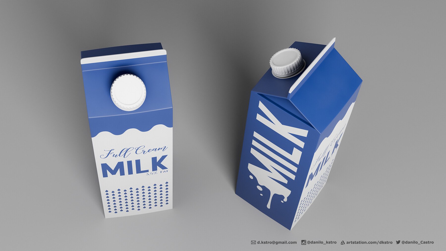 ArtStation - Milk Box | Procedural Texture | Resources