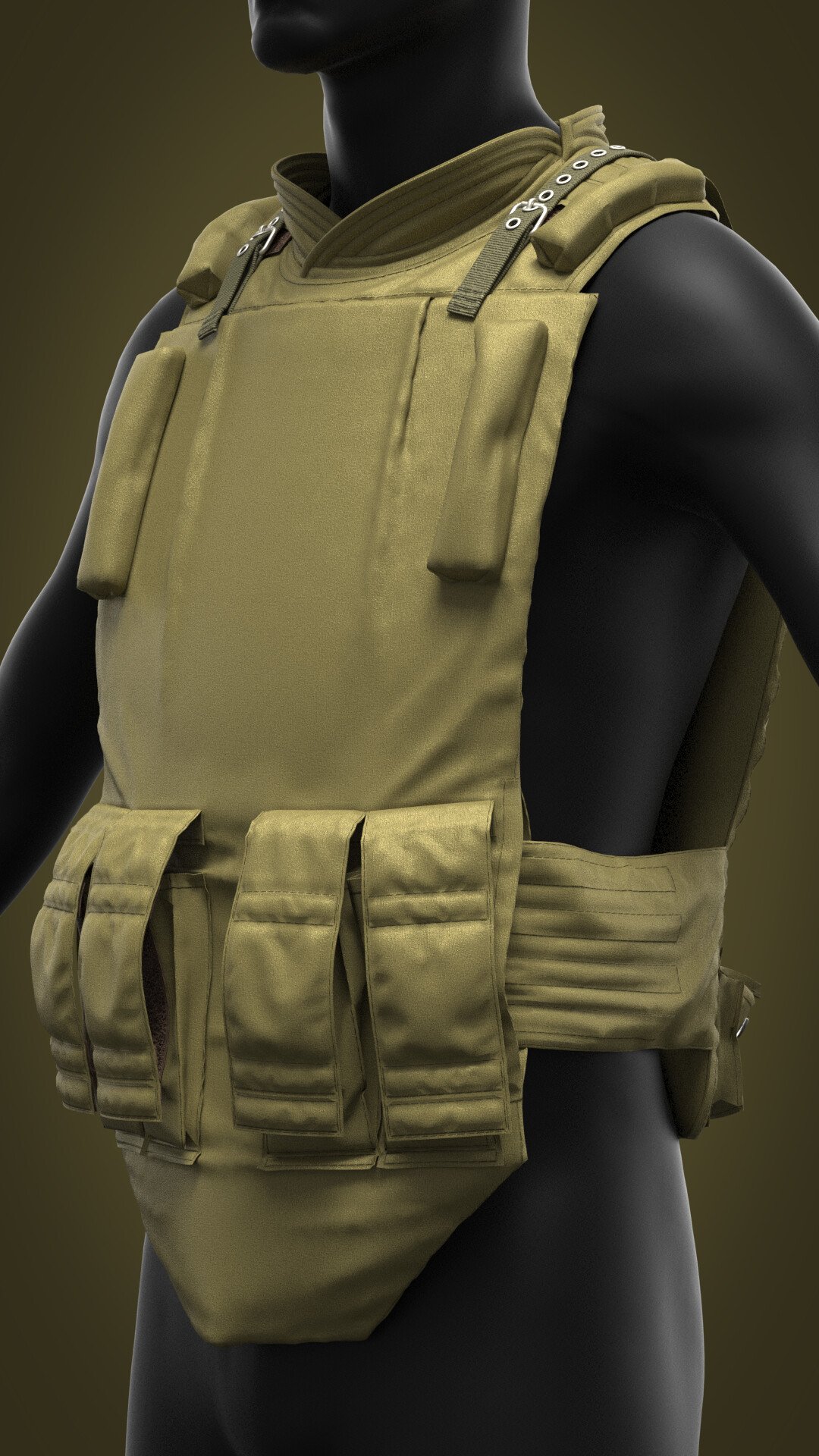 ArtStation - Body Armor Vest, Marvelous Designer