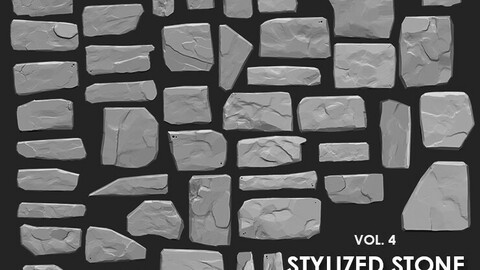 Stylized Stone IMM Brushes 50 in one Vol. 4