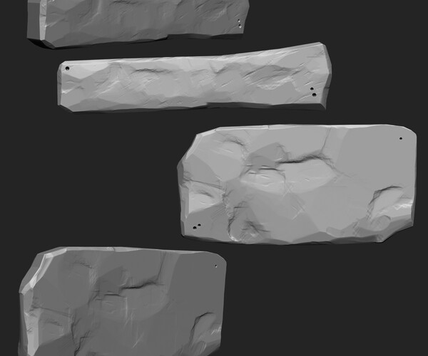 ArtStation - Stylized Stone IMM Brushes 50 in one Vol. 4 | Brushes