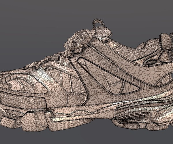 ArtStation - BALENCIAGA TRACK SHOES low-poly PBR | Game Assets