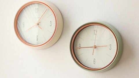 Retro Olive Silent Wall Clock