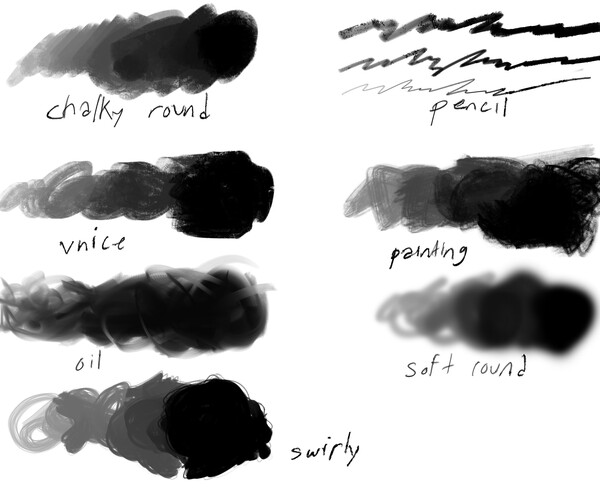 ArtStation Simple Drawing and Painting Brush Set Brushes