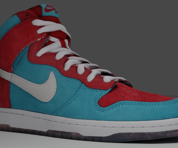 ArtStation - Nike SB Dunk High Bloody Gums | Game Assets