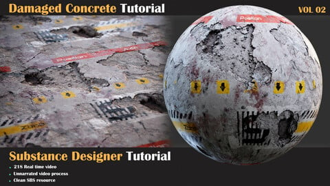 Damaged Concrete Tutorial VOL-02