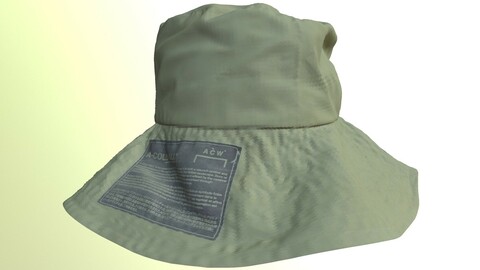 BUCKET HAT ACW A COLD WALL low-poly PBR