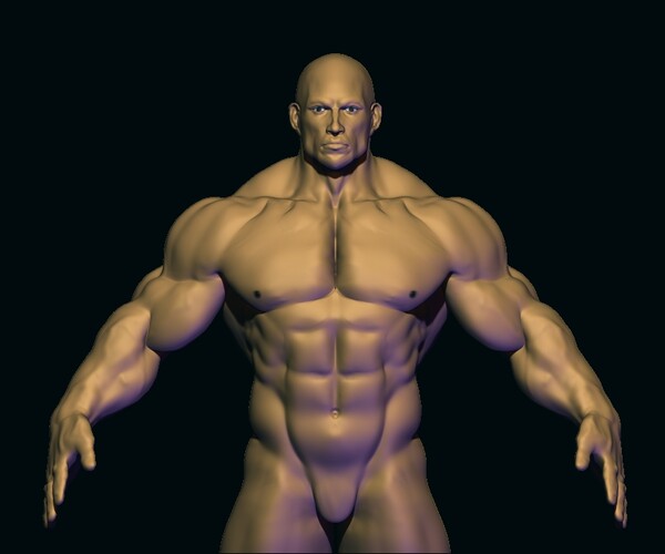 ArtStation - bodybuilder base mesh | Resources