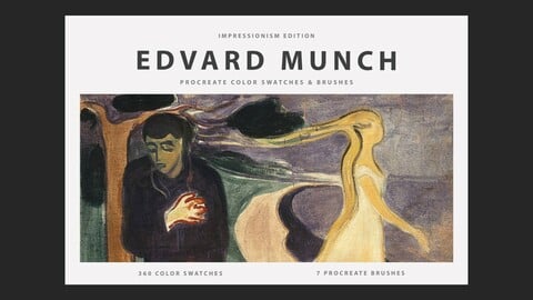 Edvard Munch's Procreate Brushes & Color Swatches