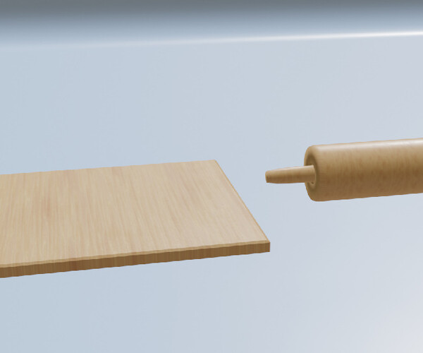 ArtStation 3d Rolling Pin and Board Game Assets