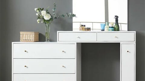 Laurent extended storage vanity set