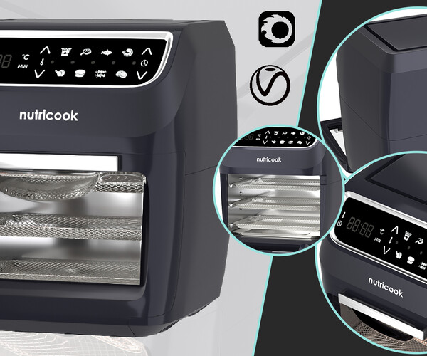 Nutricook Air Fryer Oven 3D model