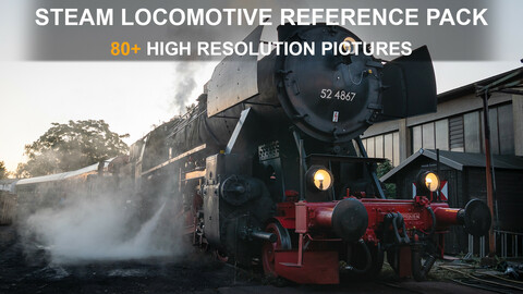 ArtStation - Steam Locomotive - Reference Pack | Resources