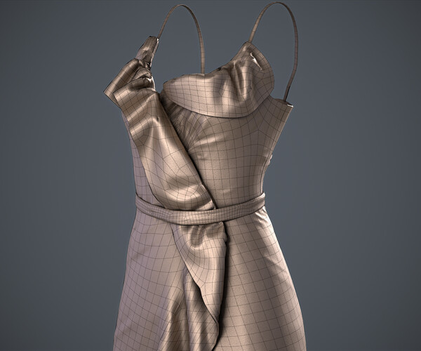 ArtStation Party Dress for games Game Assets