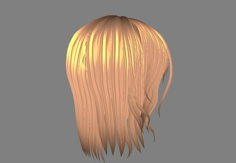 ArtStation - Female hair