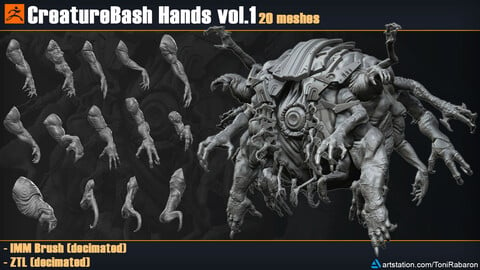 CreatureBash Hands Vol 1