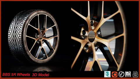 BBS SR Wheels 3D Model