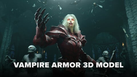 Vampire Armor Set 3D Model