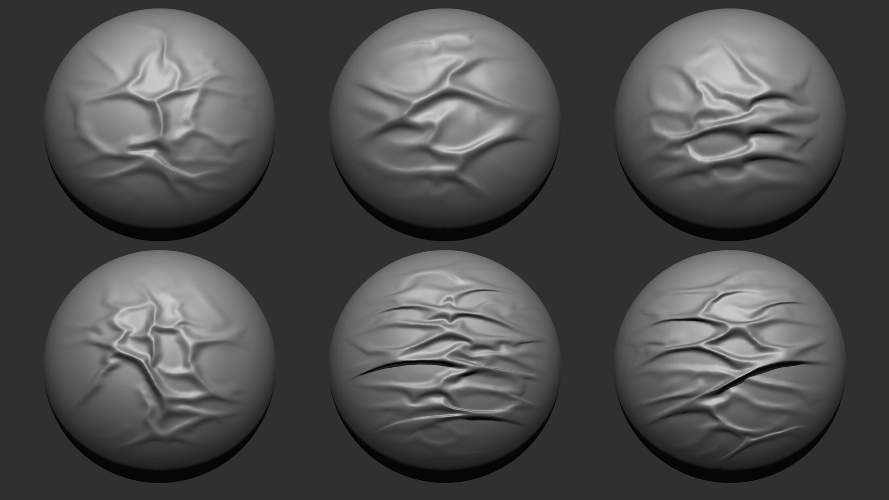 ArtStation - 50 Fabric Brushes - Tension & Compression Folds Vol.04 ...