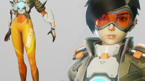 Tracer Character 3D model (*blend format)