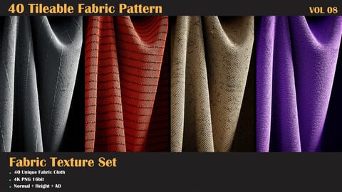 40 Tileable Fabric Pattern - VOL 08