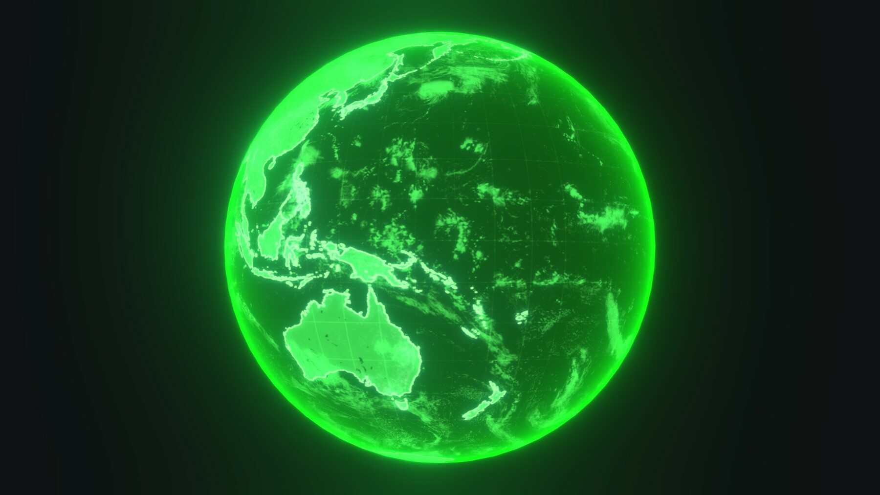 ArtStation - Green Hologram Planet Earth Hologram Sci-Fi 3D Model ...