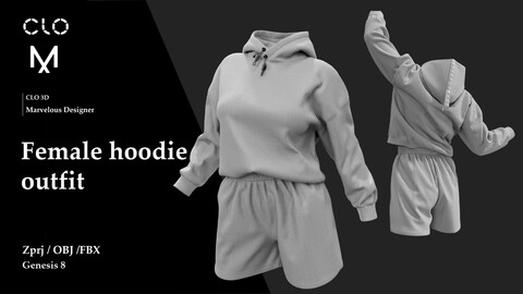 Female hoodie outfit