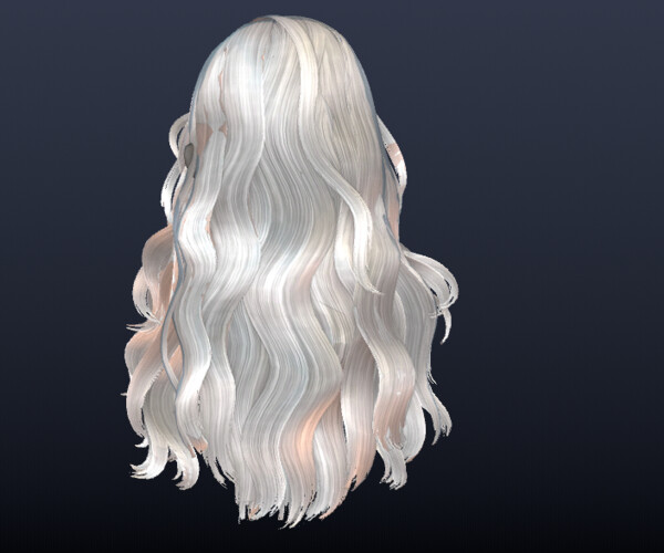 Wavy Blonde Voluminous Hair - Roblox