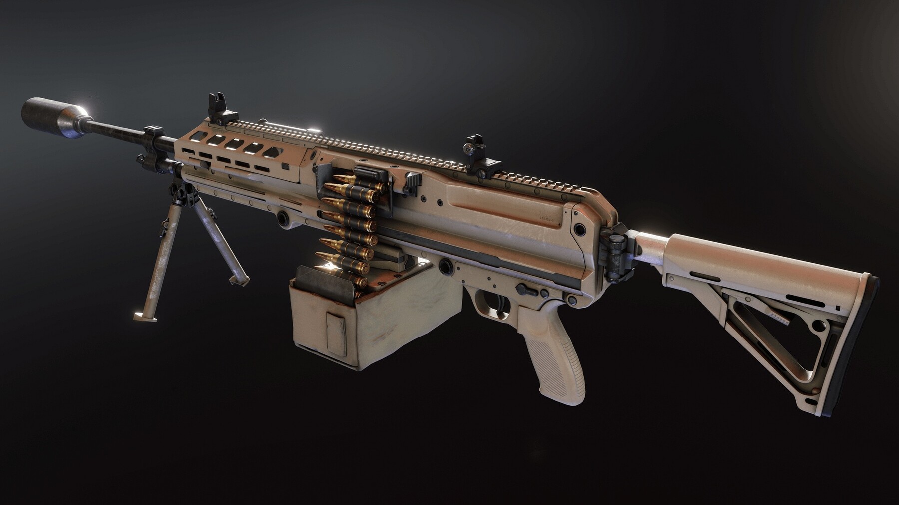 ArtStation - Sig MG338 LMG68 | Game Assets