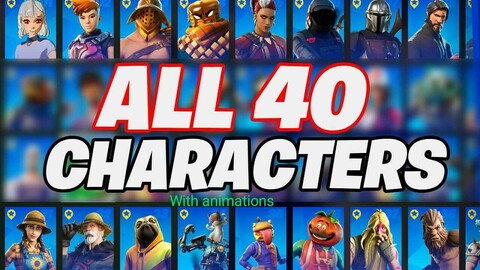 Fortnite 40+ character with animations and skin