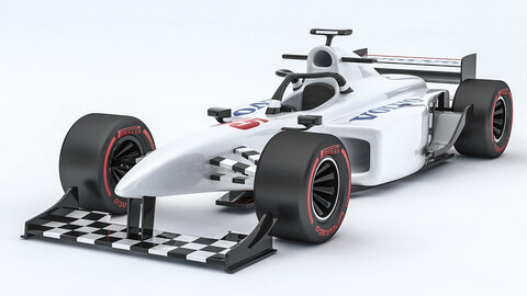 3D Formula 1 car model 10