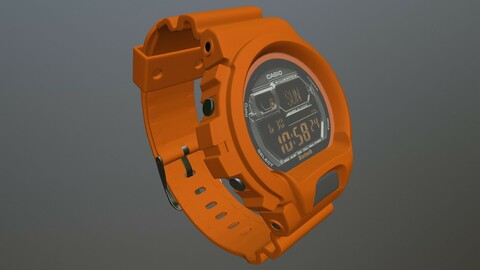 CASIO GB-6900 WATCH low-poly PBR