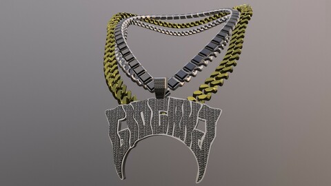 GLOGANG JEWELRY CHAINS low-poly PBR
