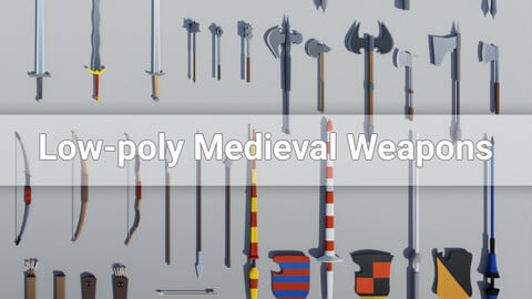 Low-poly Medieval Weapons