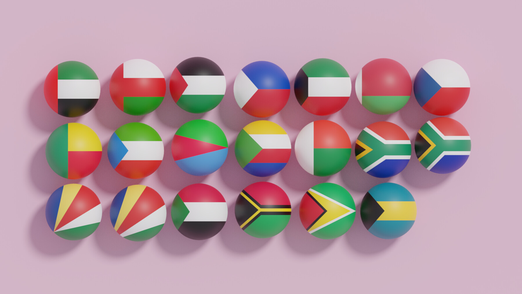 ArtStation - Flag of Ball Collection 7 3D model | Resources