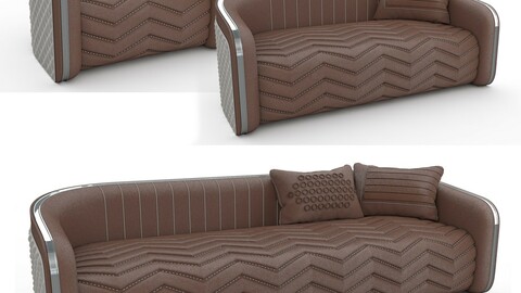 Luxury Modern Sofa And Cushion Pack