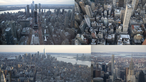New York Manhattan Island Aerial Photos 450+
