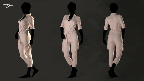 Superjet Airways Uniform - 87 Marvelous Designer and Clo3D