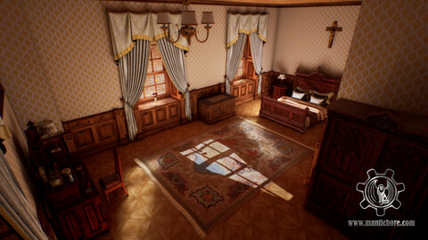 Victorian bedroom interior