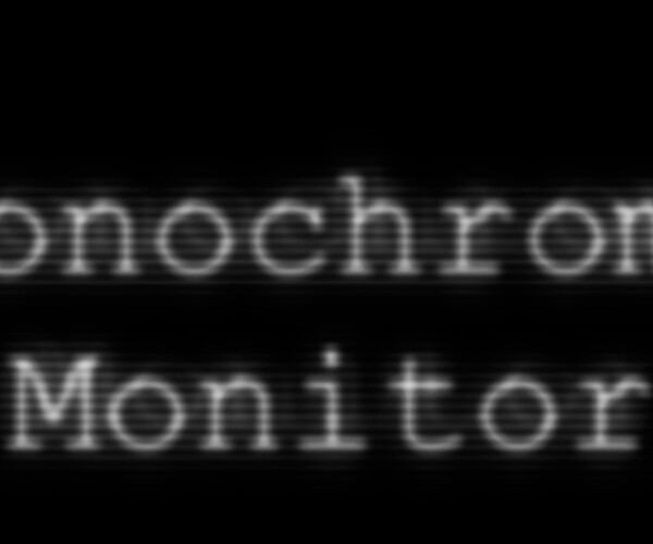 ArtStation Monochrome Monitor Filter Resources