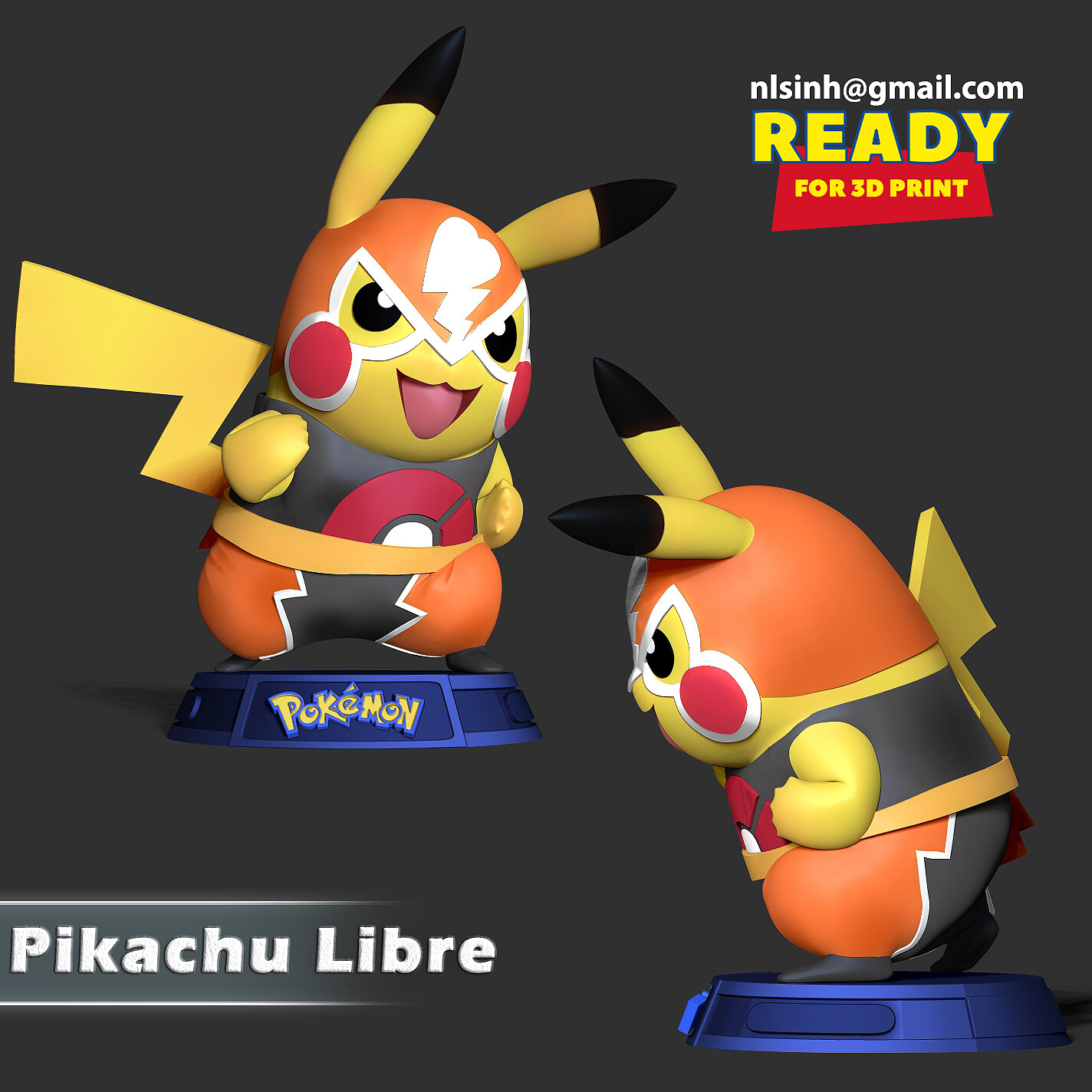 ArtStation - Pikachu Libre