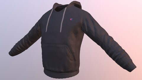 CHAMPION HOODIE low-poly PBR