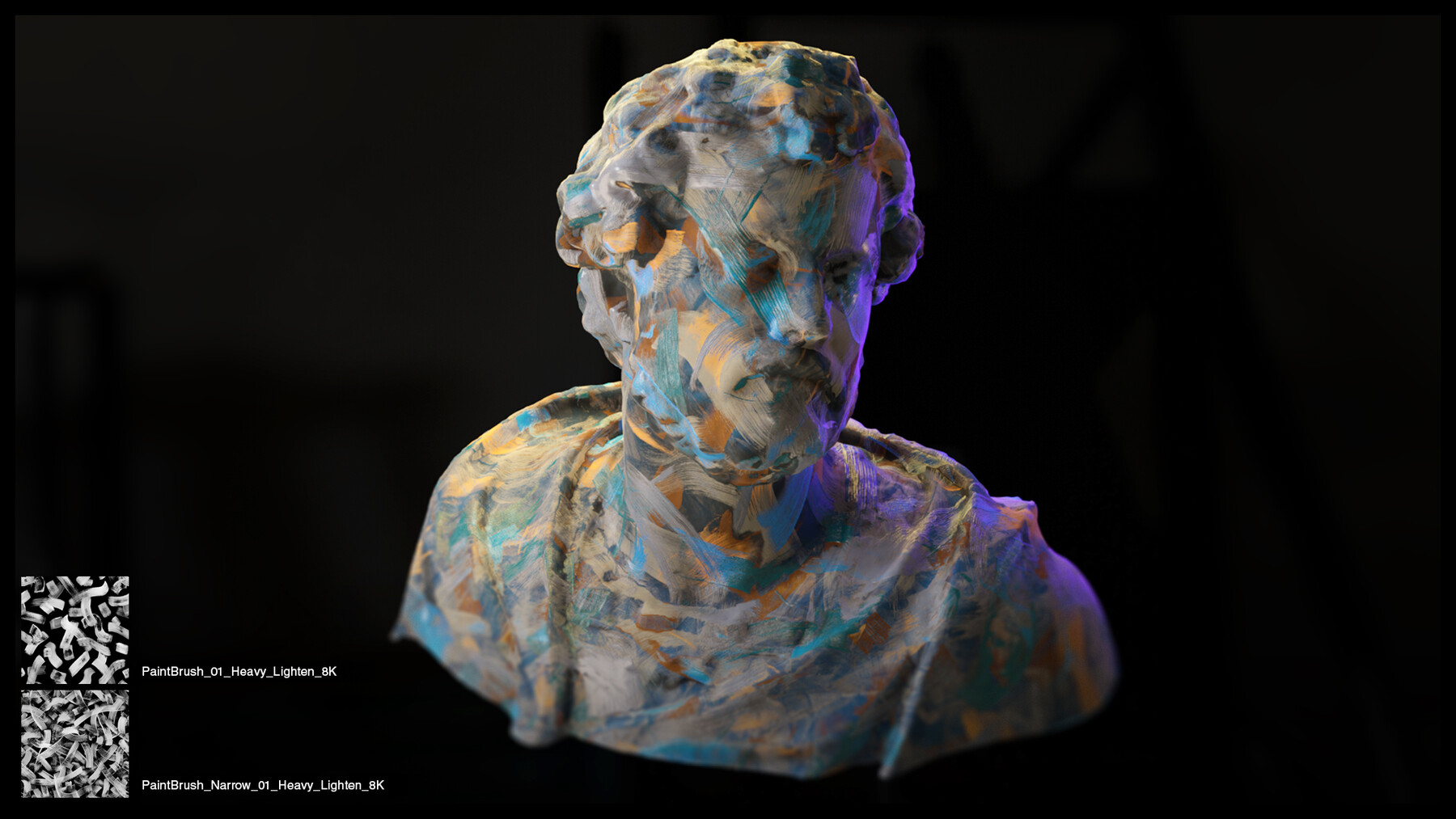 ArtStation - Brushstroke Roughness Maps | Game Assets