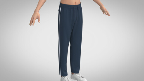 Sweatpants 2, Marvelous Designer, Clo3D +fbx, obj