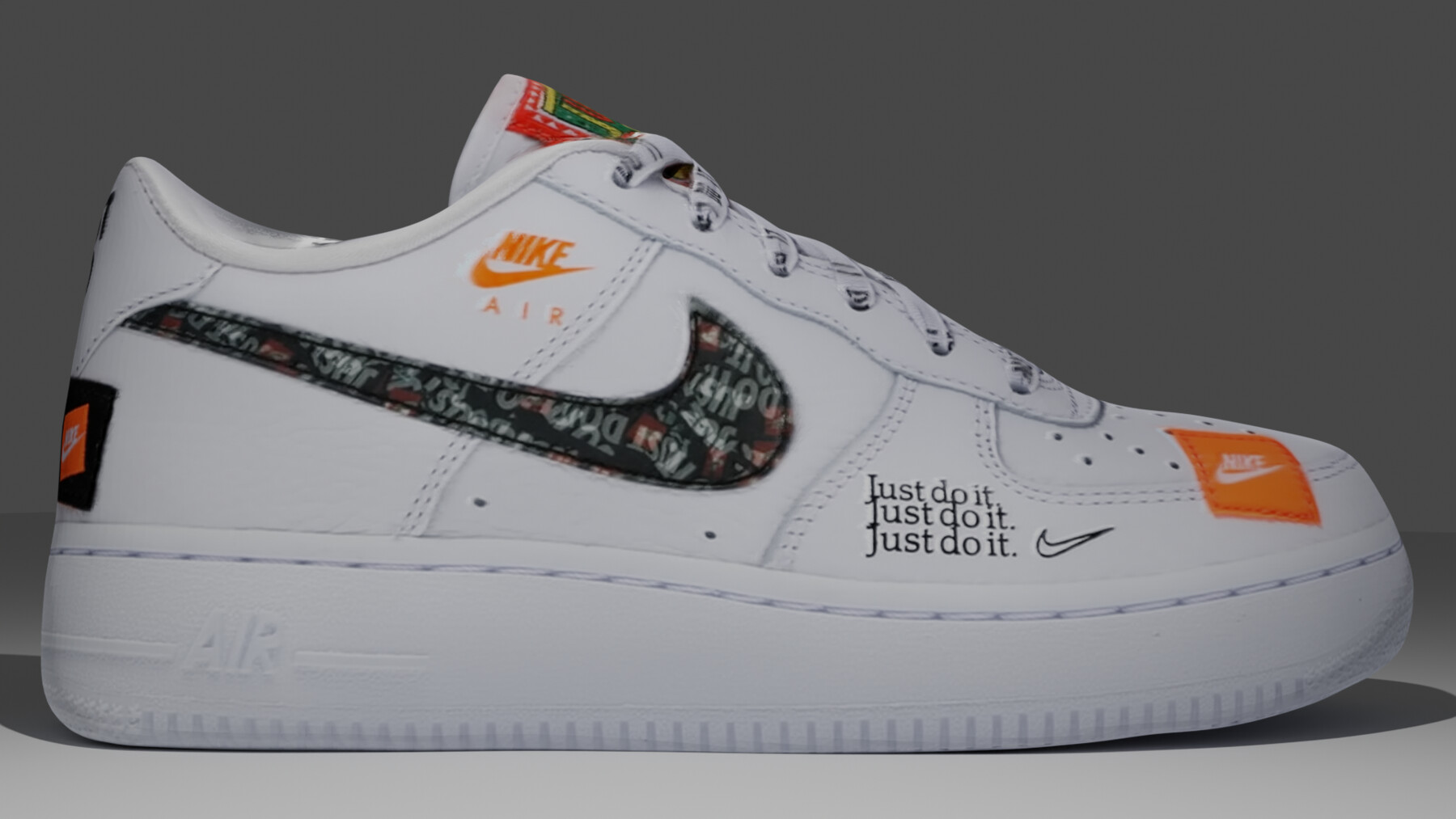 Nike Air Force 1 Low Just Do It Pack White (GS)