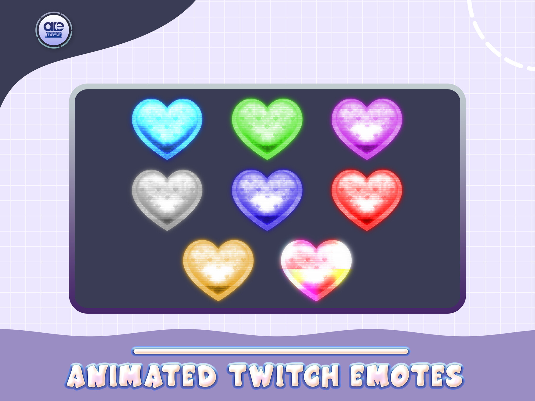 ArtStation - Animated Twitch Emotes Hearts, Valentine's Emote, Animated  hearts Emotes, Heart Emote, Emoji for Twitch and Discord, Animated Gif  Emotes | Artworks