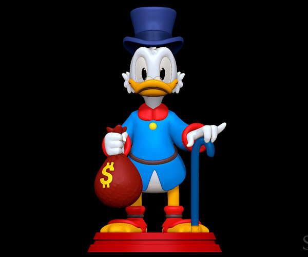 ArtStation - Scrooge McDuck 3D print model | Resources