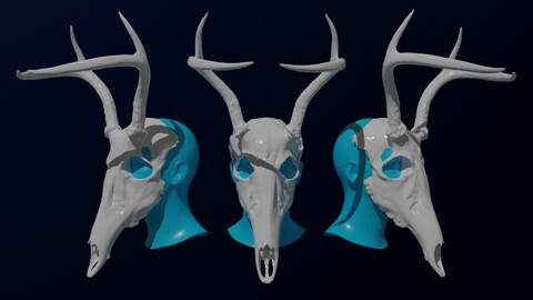 Deer Skull mask (Ready-To-Print)