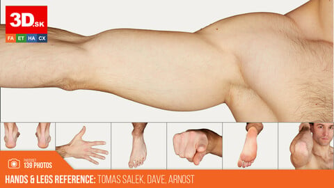 Hands & Legs Reference | Males | Tomas Salek, Dave, Arnost