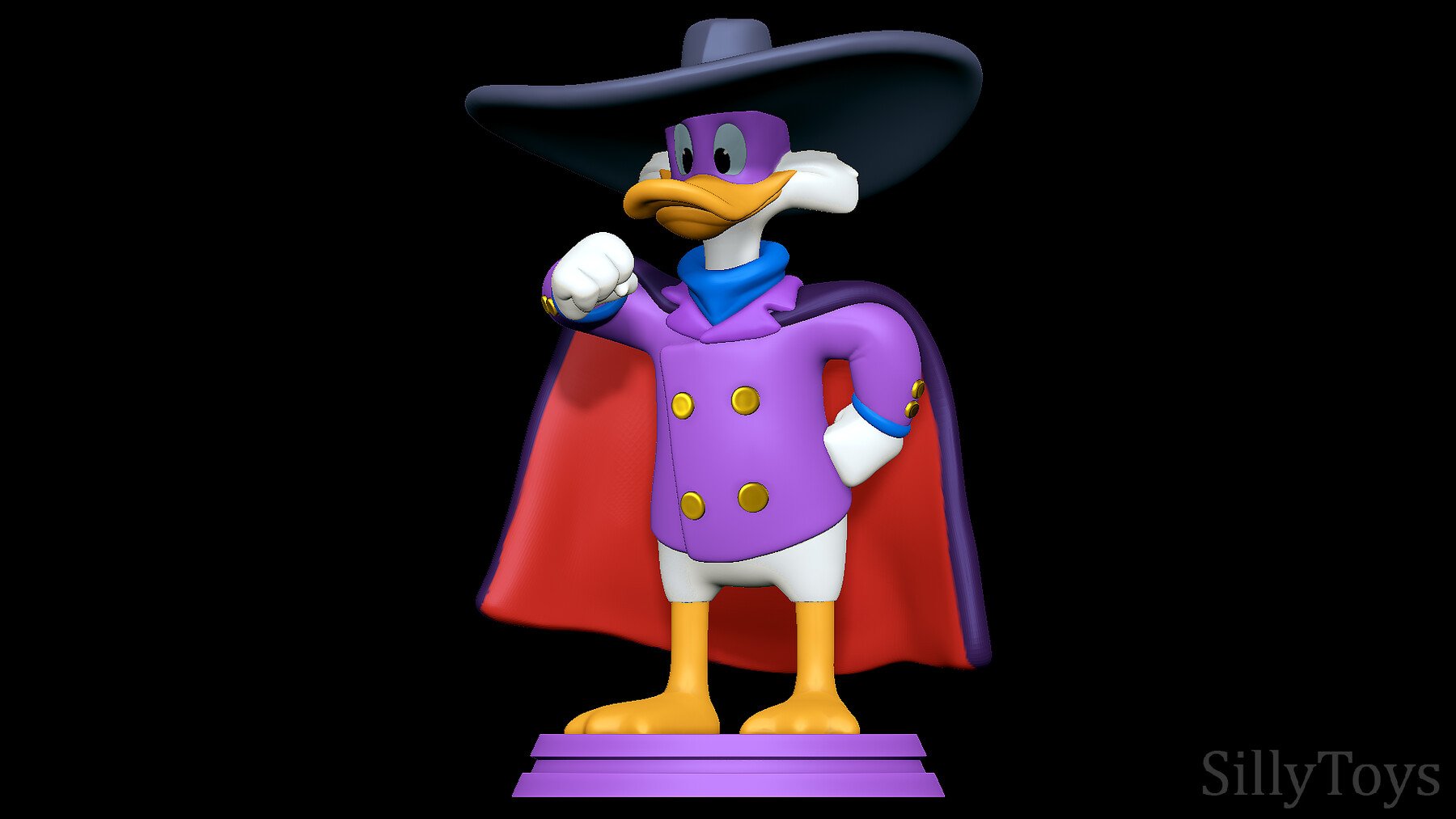 Artstation Drake Mallard Darkwing Duck 3d Print Model Resources 