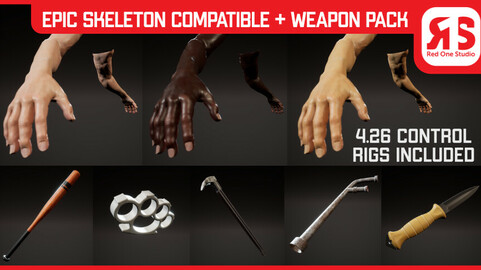 FPS arms +melee pack [Game Ready]